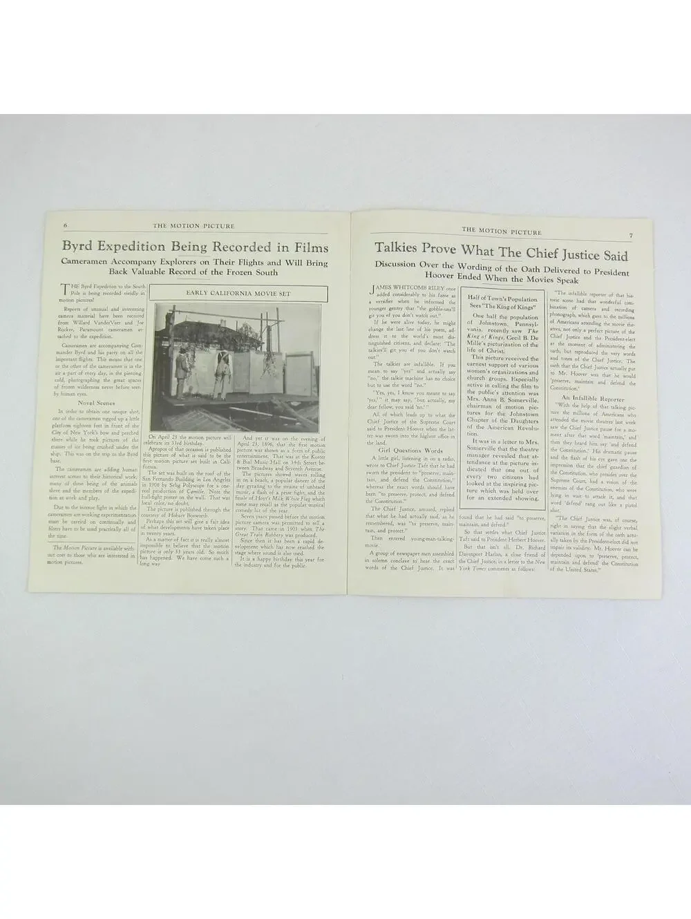 The Motion Picture News Publication MPPDA Film Industry Ephemera Vintage 1929